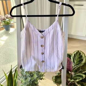 BNWOT Abercrombie camisole button down